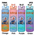 750ML Zootopia 2 Gradient Color Water Bottle – Disney Nick Wilde & Judy Hopps | Kids Leak-Proof Drinking Cup