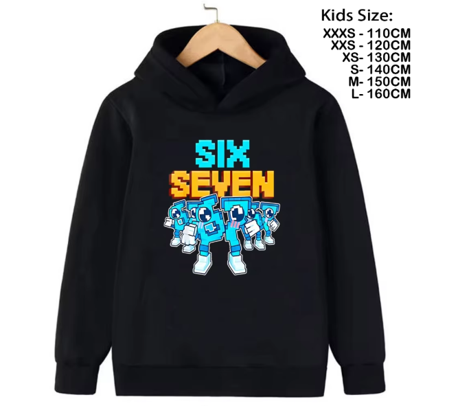 Kids 67 Brainrot Hoodie – Cartoon Character Sweatshirt